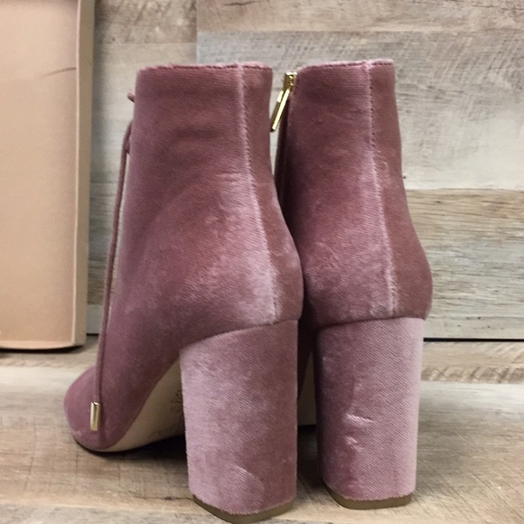 Joie Lakia Open Toe Velvet Bootie Soft Mauve 37.5 EU 7 1/2 US 7.5 - Picture 11 of 11